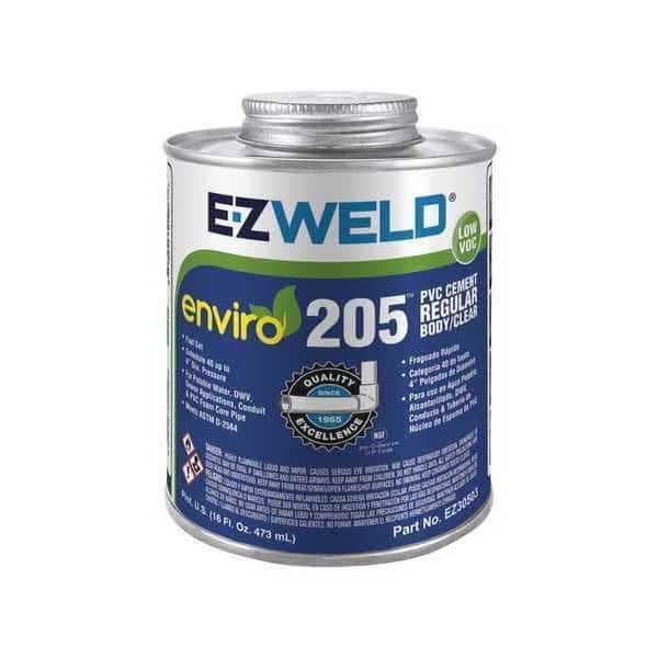 Pipe Cement, 16 fl oz, Clear