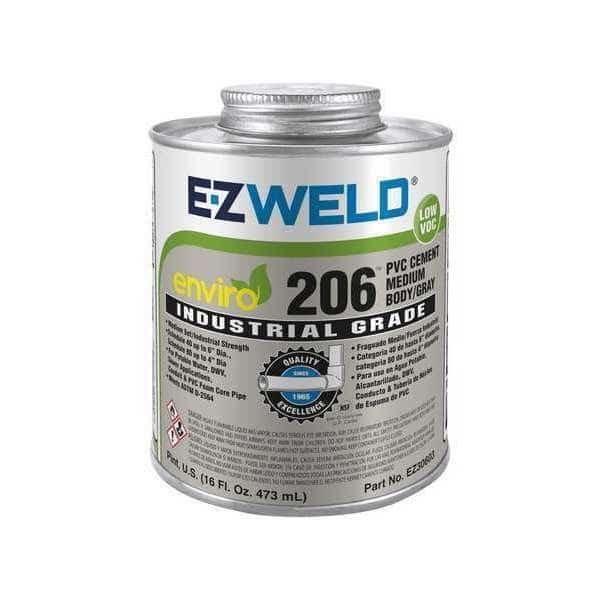 Pipe Cement, 16 fl oz, Gray