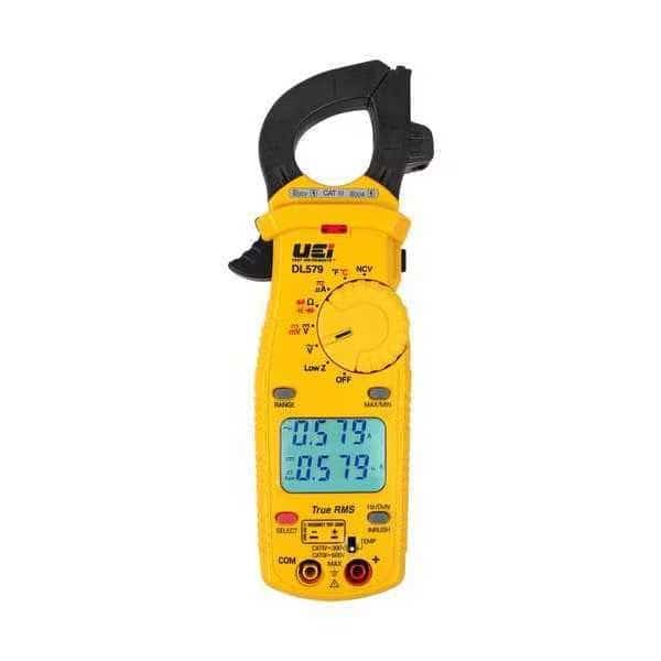 True-RMS Dual Display 600A Clamp Meter w, Backlit LCD, 600 A A, 1.25 in (31.75mm) Jaw Capacity