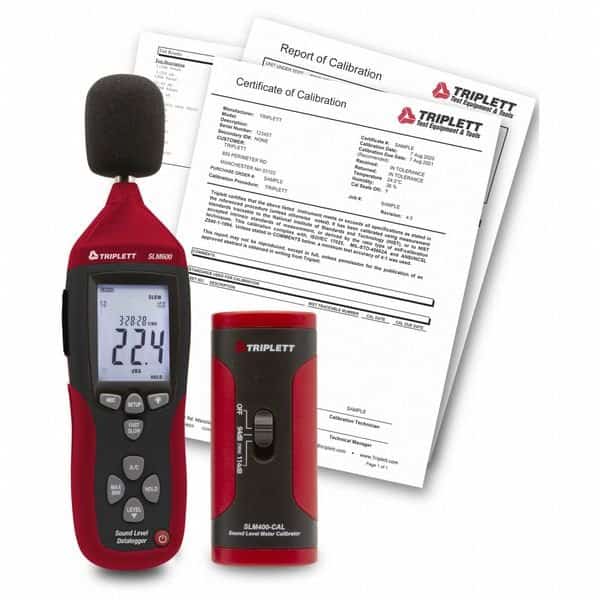 Noise Datalogger/Calibrator with NIST, Triplett, Mfr#: SLM600-KIT-NIST
