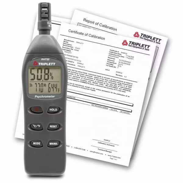 Handheld Humidity Meter, 2" W, 7" H, 1" D