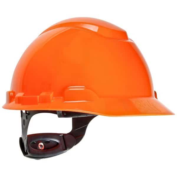 Hard Hat, HDPE, Pressure Diffusion Ratchet Suspension, Type 1, Class C, High-Visibility Orange