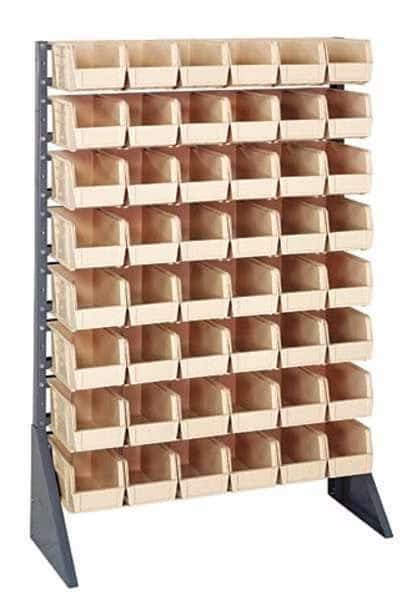 BinRailFlrRck,15inx54inx36in,LdCp: 37 lb, Mfr#: QRU-16S-230-48IV, QUANTUM STORAGE SYSTEMS