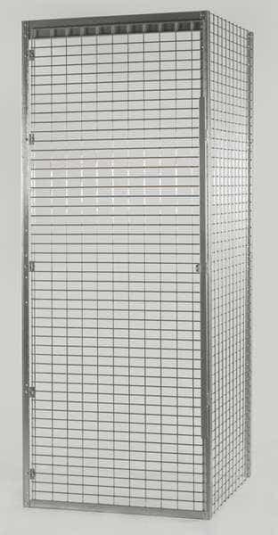 Bulk Storage Locker Add-On, 48 in W, 49 in D, 93 in H, Add-On, Gray