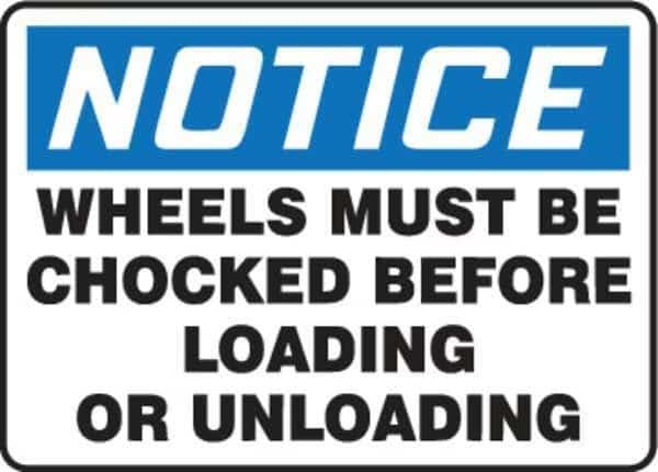 Notice Sign, 10" H, 14" W, Vinyl, Rectangle, English, MVHR842VS