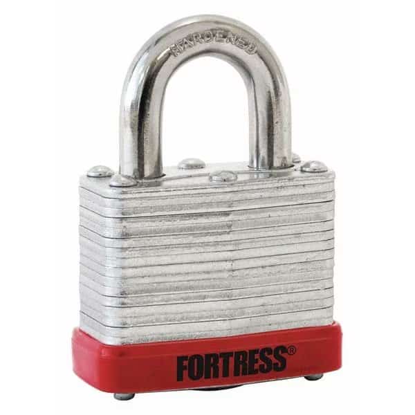 Lockout Padlock, KD, Red, 1-1/4"H