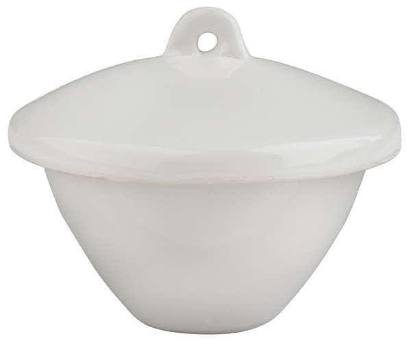 Crucible, Porcelain, 50mL, 37x61mm, UNITED, Mfr# JCL050