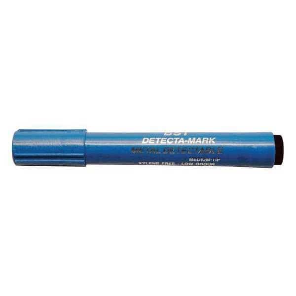 Metal Detectable Dry Erase Marker, Black Color Family, 10 PK