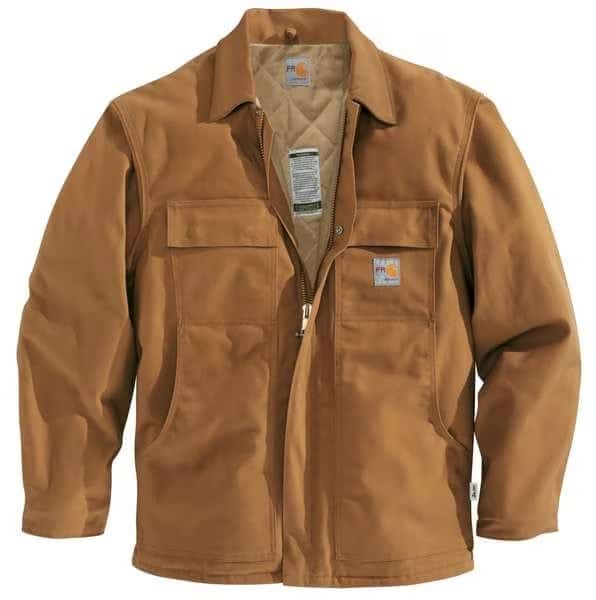 FR Coat, 54.3 cal/sq cm, L, 13 oz 100% Cotton, Hook-and-Loop, Zipper Closure