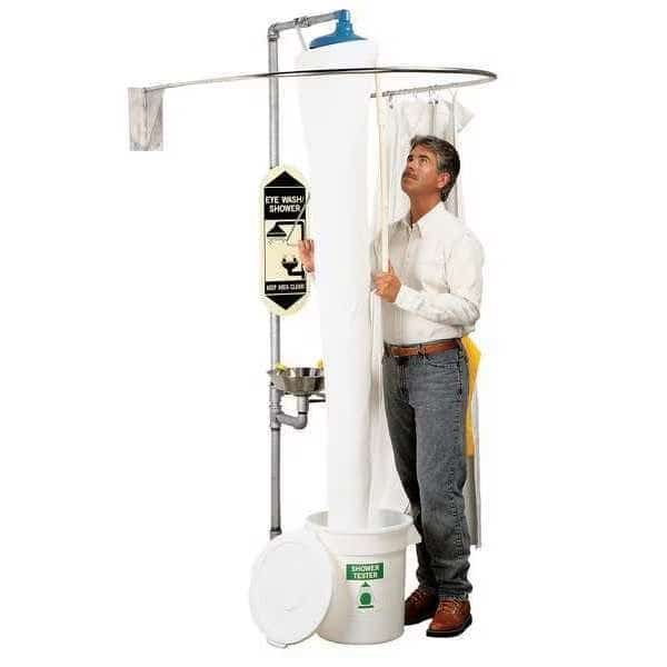 Emergency Shower Tester, Plastic, PVC, Vinyl, White, For Use With, Emergency Shower Stations