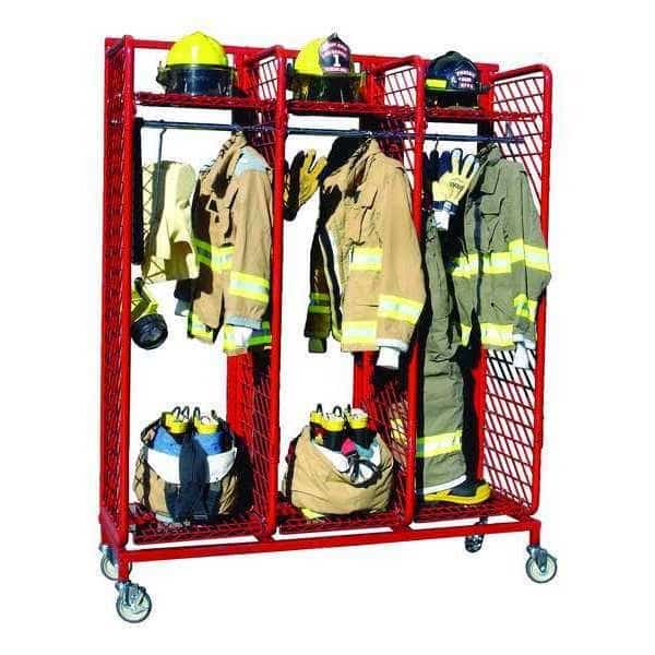 Mobile Red Rack, Red, 20 in D, 79 in H