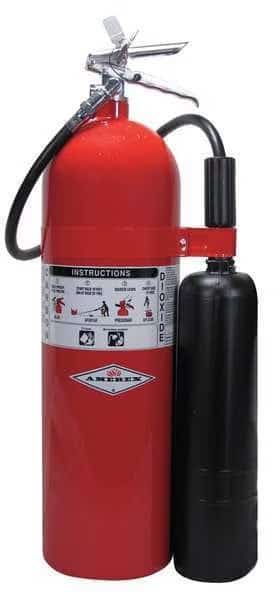 Fire Extinguisher, 20 lb Capacity, Class BC , UL Rating10B:C , Carbon Dioxide 19 sec, Discharge Time: