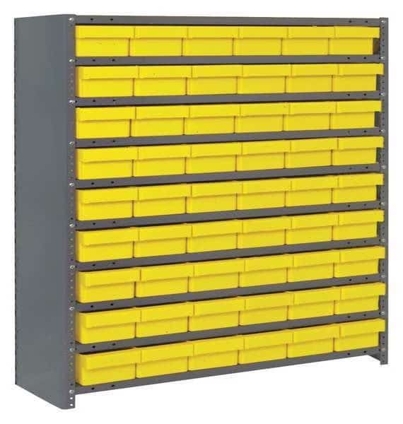 Enclosed Bin Shlvng,12x39x36in, Yellow, Mfr#: CL1239-401YL, QUANTUM STORAGE SYSTEMS