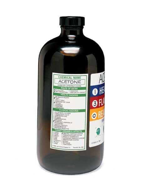 Secondary Label, 4 In. H, Vinyl, PK115