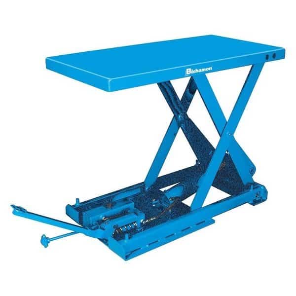 Lift Table,Manual,1650 lb.,Steel, Mfr#: X-75C, BISHAMON
