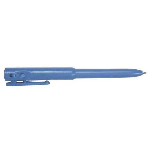 Metal Detectable Retractable Pen, Blue, PK25