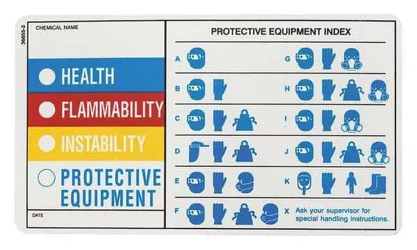 HMIG Label,4 In. H,7 In. W,PK25, Mfr#: Y604389, ELECTROMARK