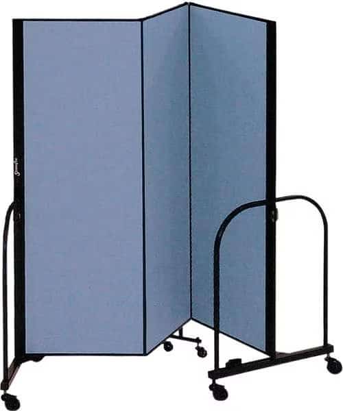 Partition,5 Ft 9 In W x 4 Ft H,Blue, Mfr#: CFSL403 BLUE, SCREENFLEX