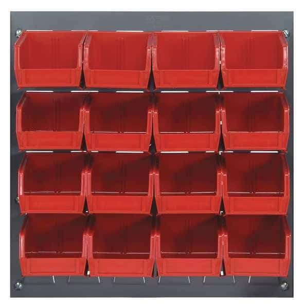 Steel Louvered Panel, 1/4 in D x 20 in H x 18 in W, Gray