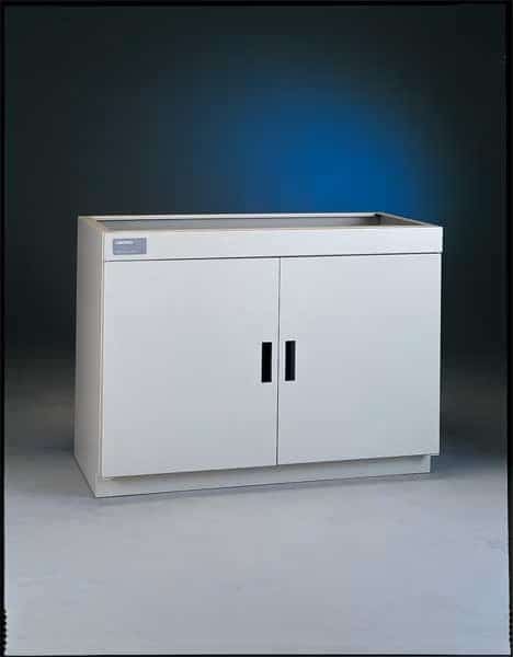 Solvent Storage Cabinet, 35-1/2"H, 30"W, Self Close, 800 lb. Load Capacity, White