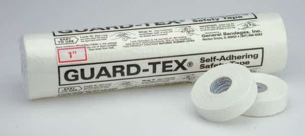 Safety Tape,White,1 In. W,30 yd. L,PK12, Mfr#: 41008-1, GUARD-TEX