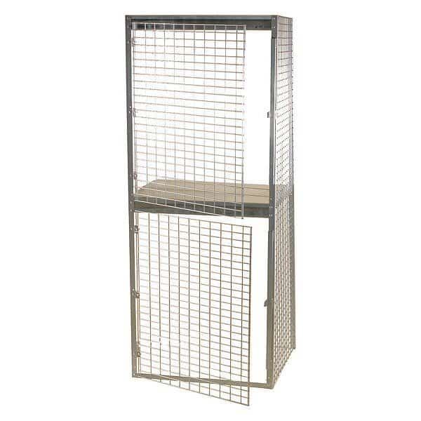 Bulk Storage Locker Add-On, 36 in W, 49 in D, 93 in H, Add-On, Gray