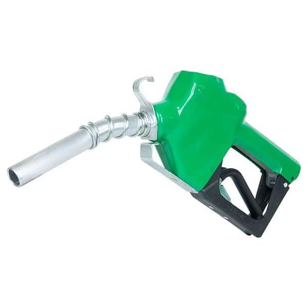 Diesel Nozzle, Inlet 3/4 in NPT, 50 psi, Green, 2.5 to 14.5 gpm