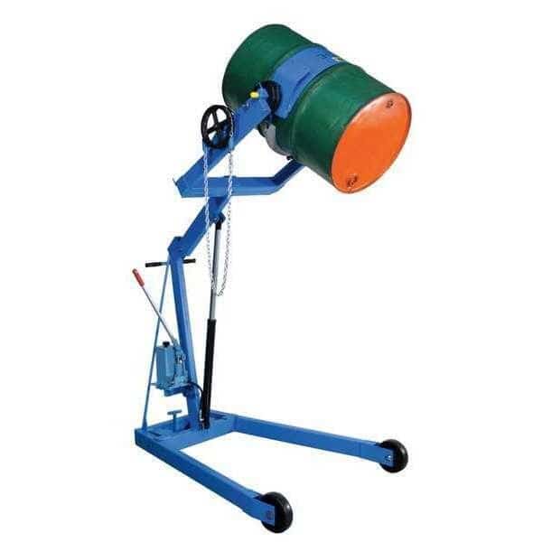 Drum Dumper, 55 gal., 800 lb.Manual Tilt