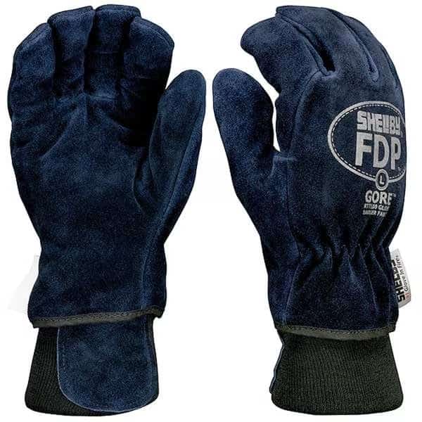 Firefighters Gloves, L, Cowhide Lthr, PR