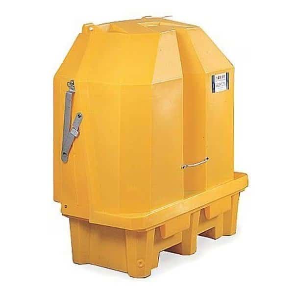 Cvrd Drum Spl Cntnmnt Palet, 63-1/2 in. H