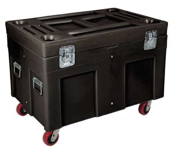 Storage Cart, Black, 45 in W x 30 in D x 34 in H