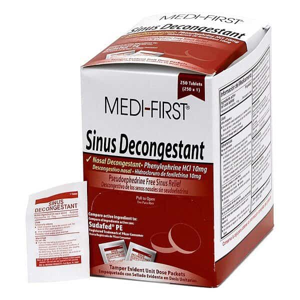 Sinus and Allergy,Tablet,PK250, Mfr#: 80948, MEDI-FIRST