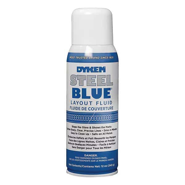 Dykem Steel Blue, Layout Fluid, Aerosol Can, 12 oz