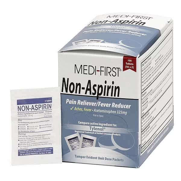 Non-Aspirin Pain Relief,Tablet,PK100 , Mfr#: 80333