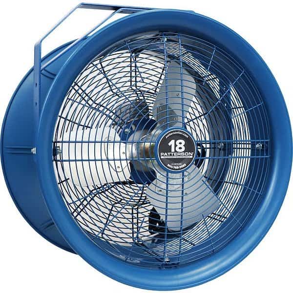 High Velocity Industrial Fan, Ceiling, Column, Floor, Wall Mount, 18 in Blade Dia, 208 to 230/460V