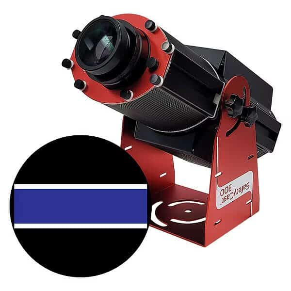 Fixed Image Projector, Blue Path with White Border, 9 in W, 34 in H, Wall/Ceiling