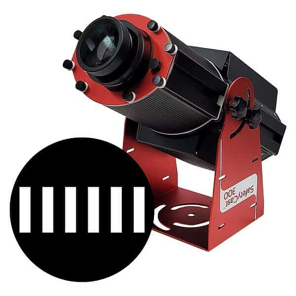 Fixed Image Projector, White & Blank Zebra Cross, 9 in W, 34 in H, Wall/Ceiling