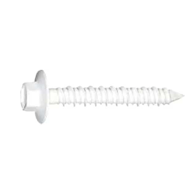 Screw Anchor, 1/4 in Dia., Hex, 2 1/4 in L, Steel Ultra Shield, 1000 PK