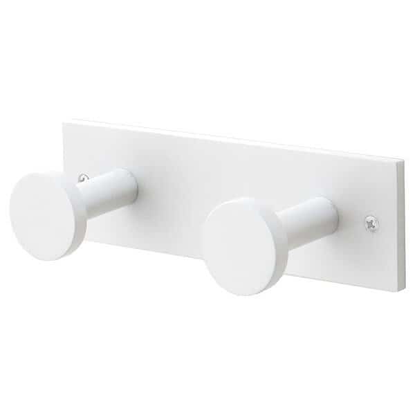 Garment Hook Rack, 8 1/2 in W, Aluminum