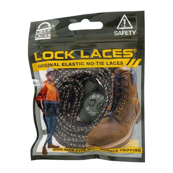 Safety Boot Laces, Camouflage, 72" L, PR