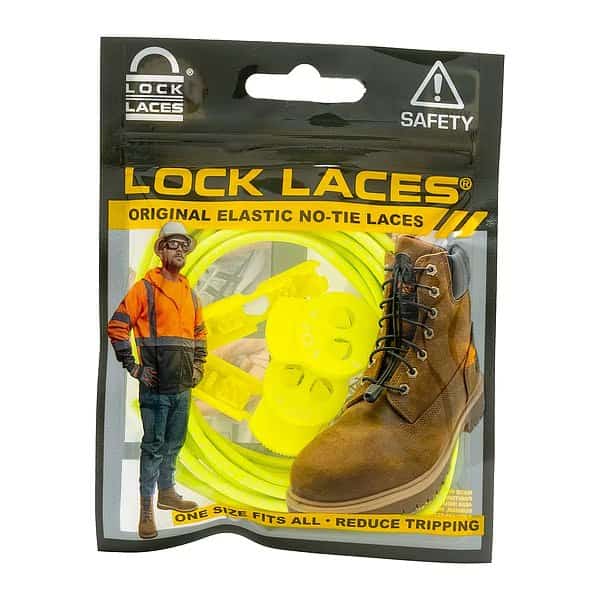 Safety Boot Laces, Neon Yellow, 72" L, PR