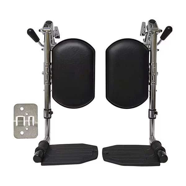 Elevating Leg Rest, Black Calf Pad, PR