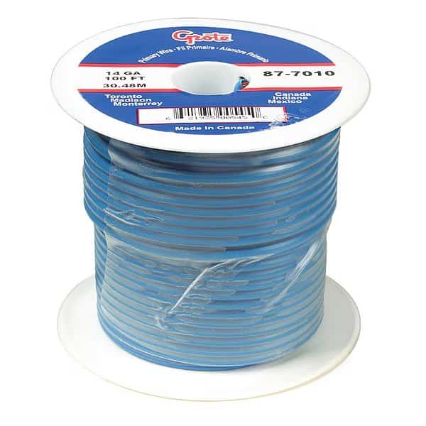 22 AWG 1 Conductor Stranded Primary Wire 100 ft. BL, BATTERY DOCTOR, Mfr# 87-9110