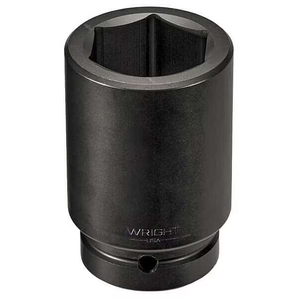 1 in Drive Impact Socket Deep Socket, Black Oxide, 6 1/4 in