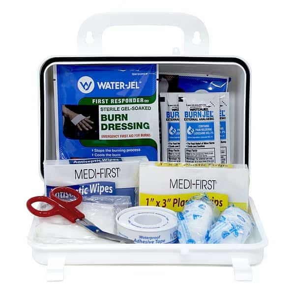 Burn Care Kit, Plastic 138 Components, 2 People Served