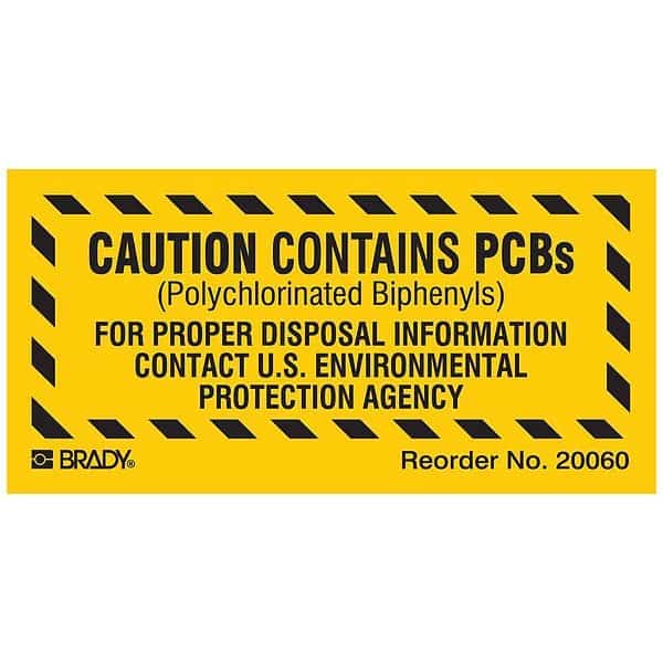 Label, PCB, Polyester, 2 in W, 1 in H
