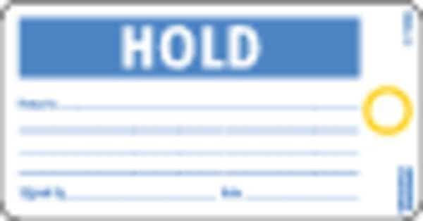 Qc Tag,3 x 5-1/2 In,Bl/Wht,Hold,PK25, Mfr#: Y602607, ELECTROMARK