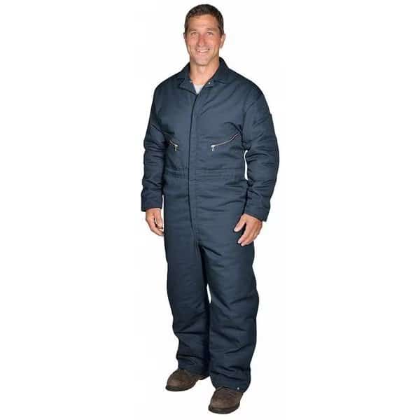 CT30 Coverall, Cotton/Polyester, 7.25 oz Fabric Weight, 30 in Inseam, Navy, M