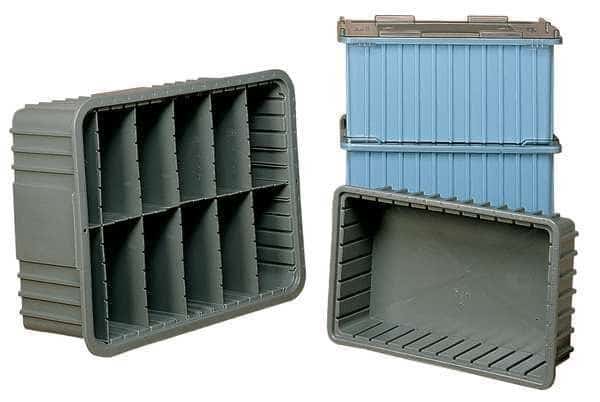 Plastic Divider, Gray, 9 5/8 in L, 6 7/8 in H