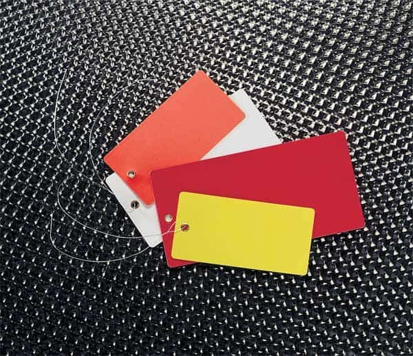 Blank Shipping Tag,Vinyl,Colored,PK25, Mfr#: TUF-G02Y, SEE ALL INDUSTRIES